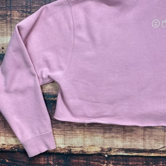 RELISTED Glossier Light Pink Cropped Hoodie - Picture 9 of 10